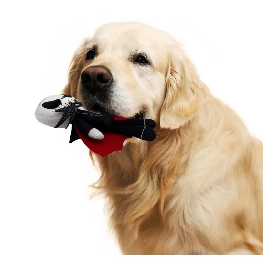 New Disney Nightmare Before Christmas Jack Dog Plush Squeaker Toy